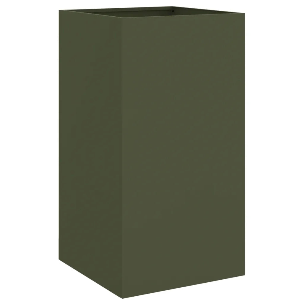 Fioriera Verde Oliva 42x38x75 cm in Acciaio