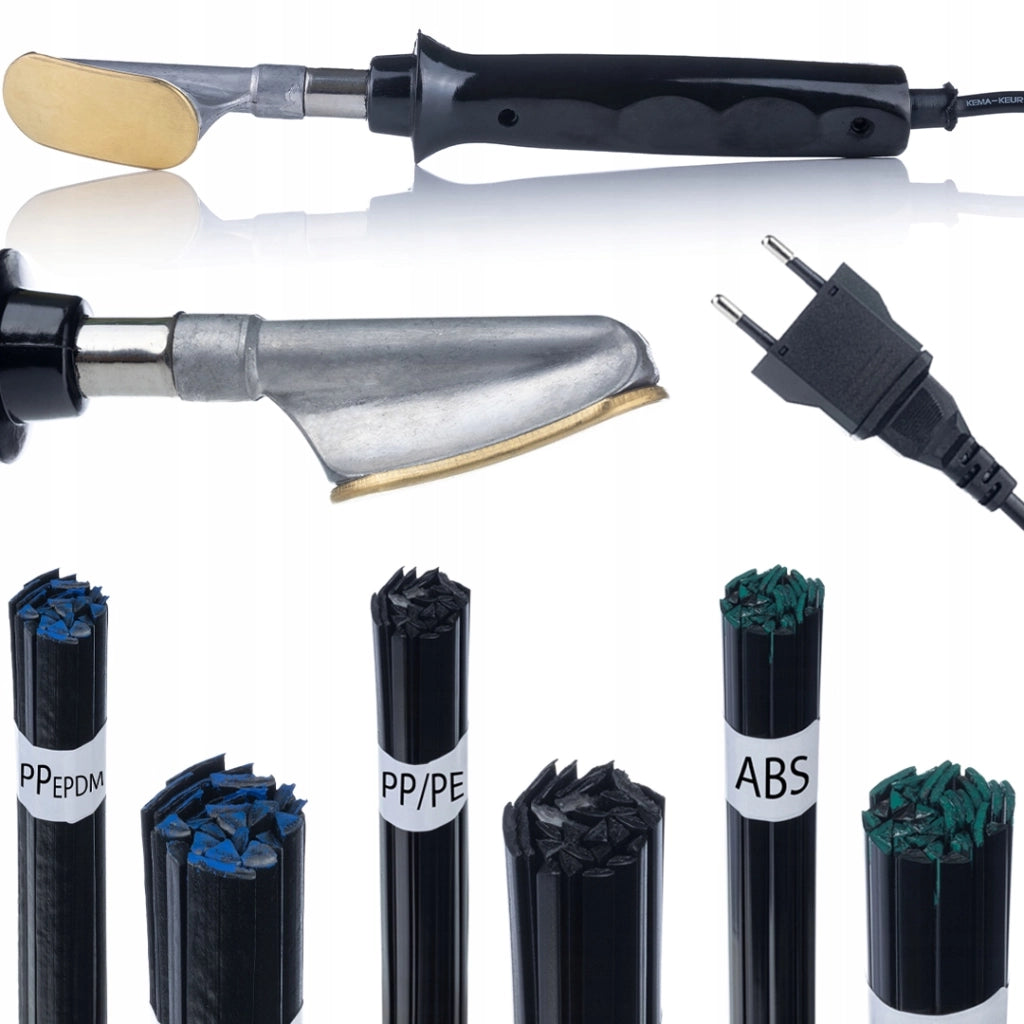 Saldatrice per Plastica Rosfix PlasticWeld Pro 4in1 – Set con Elettrodi PP/PE, ABS/PC/ASA, PP+EPDM