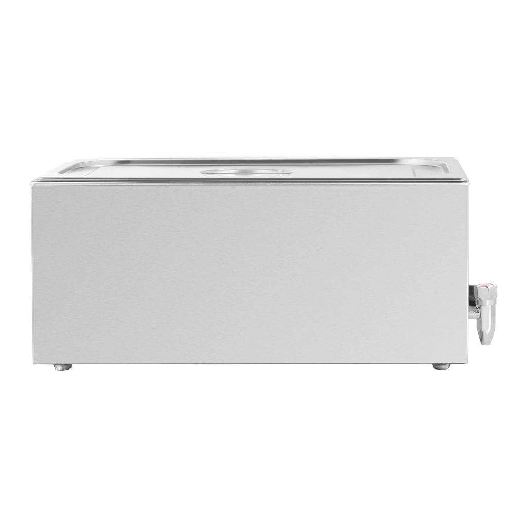 Scaldavivande/bagnomaria professionale da 600 watt con 1 rubinetto di scarico GN 1/1 (14_0004217)