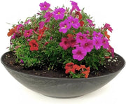 Vaso per piante resistenti all'acqua all'aperto - Grande vaso a marmo 35 cm per fiori, bonsai o come monumento funebre