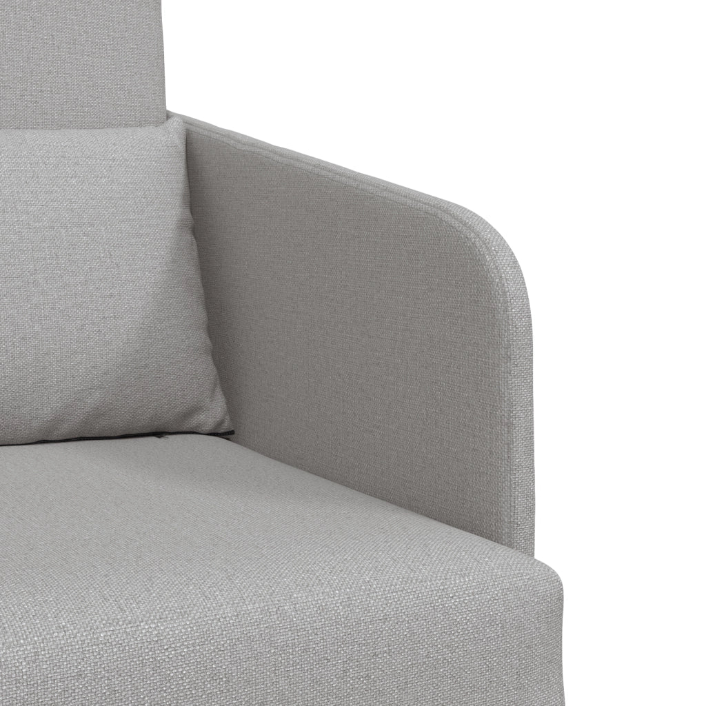 Divano Letto a Terra 2-in-1 Grigio Nuvola 65x80x83 cm Tessuto