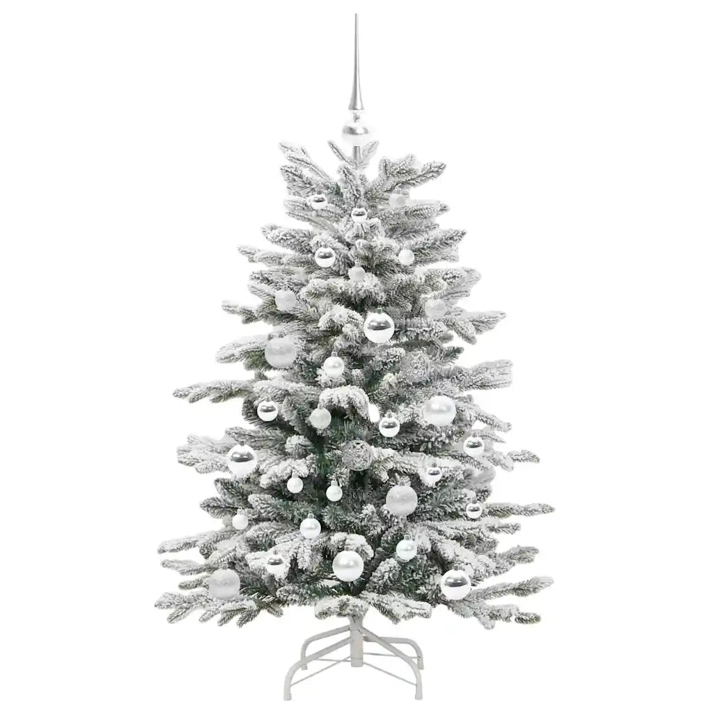 Albero di Natale Artificiale con Rami Pieghevoli Bianco 120 cm 3395627