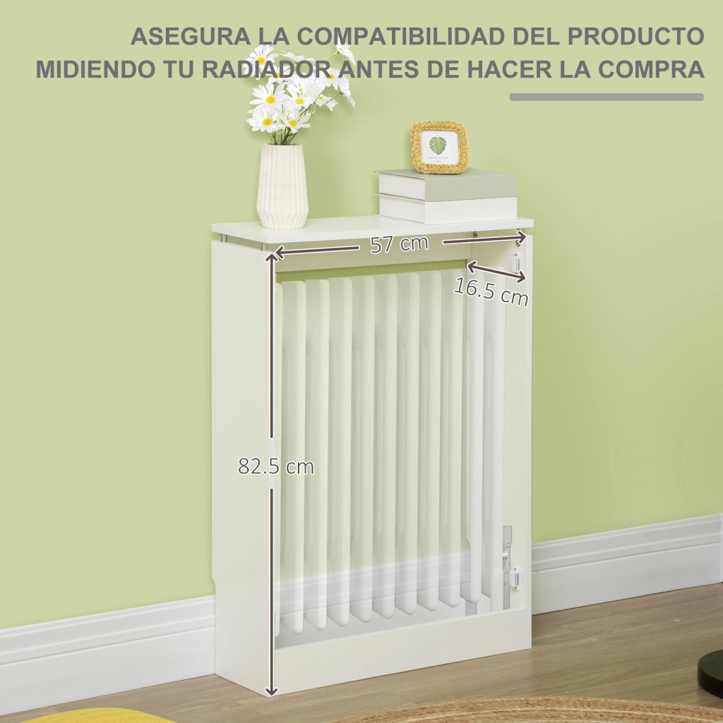 Cubrirradiatori Moderno ¨C Minimal ¨C MDF Bianco 60x18x84 cm