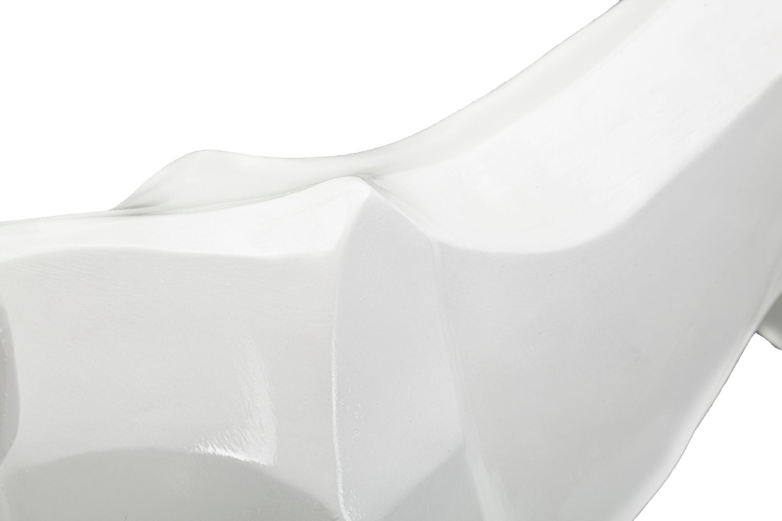 Statua Pantera 70x32,5x18 cm in Poliresina Bianco