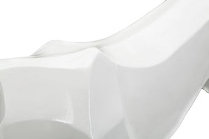 Statua Pantera 70x32,5x18 cm in Poliresina Bianco