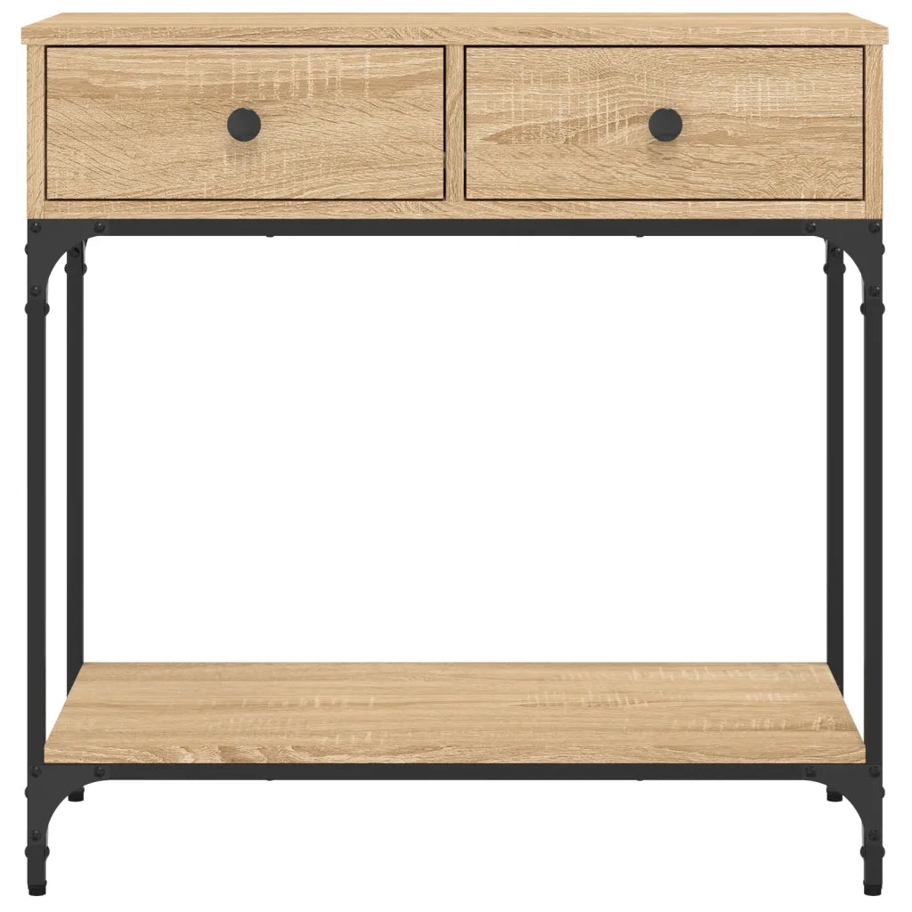 Tavolino Consolle Rovere Sonoma 75x34,5x75cm Legno Multistrato 833399