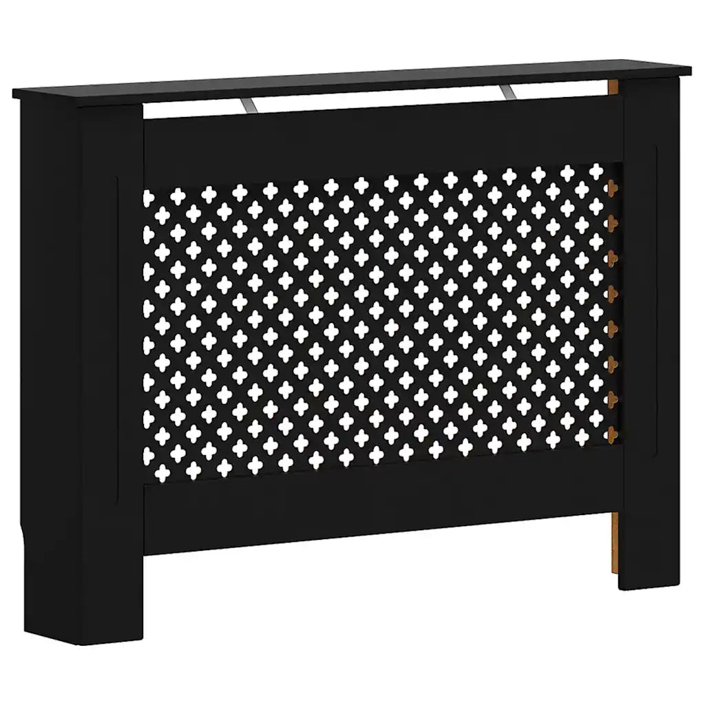 Copertura per Radiatore Nera 112x19x81,5 cm in MDFcod mxl 127667
