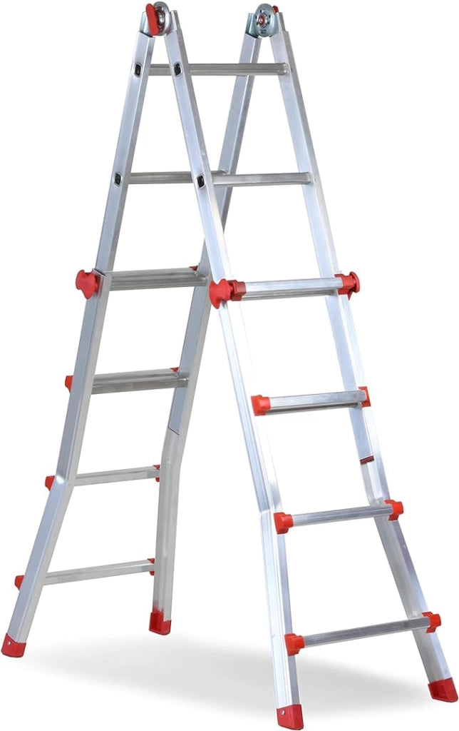 SCALA MULTIUSO 'SQUADRA PIU'' 6+6 gradini - MARCHETTI