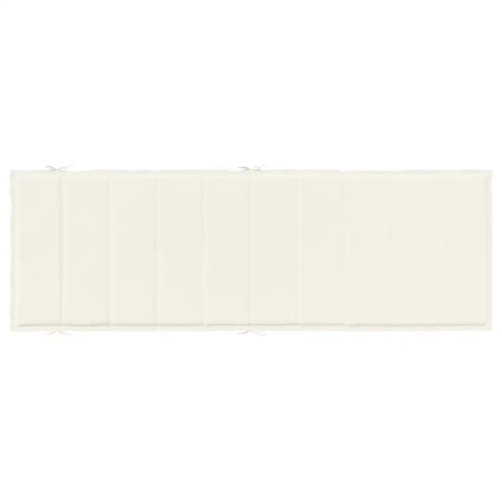 Cuscino per Lettino Prendisole Crema Mélange 186x58x4cm Tessuto 4002478