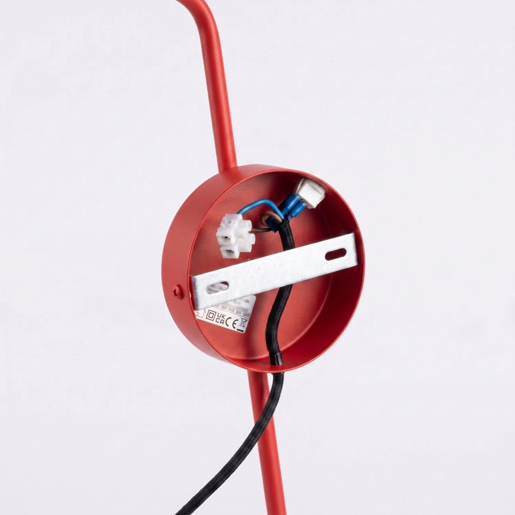 Applique NOX 1 rosso con interruttore