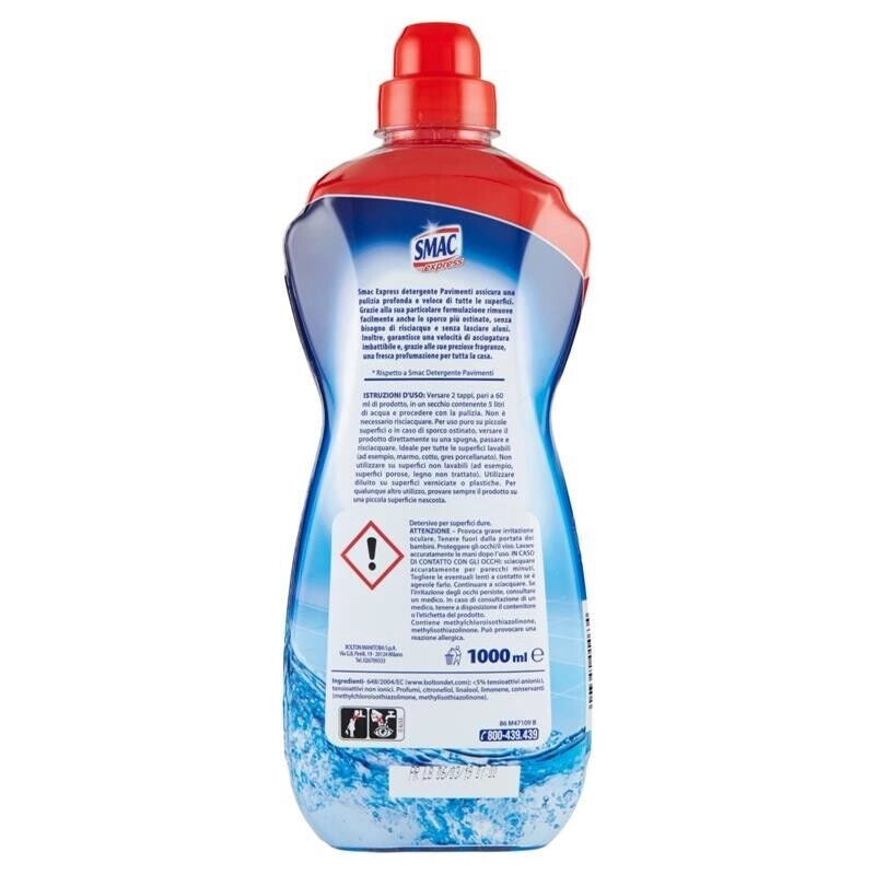 SET 6 SMAC EXPRESS PAVIMENTI 1 LT FRESCHEZZA INTENSA