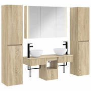 Set di mobili per il bagno 6 pcs Rovere Sonoma 3407185