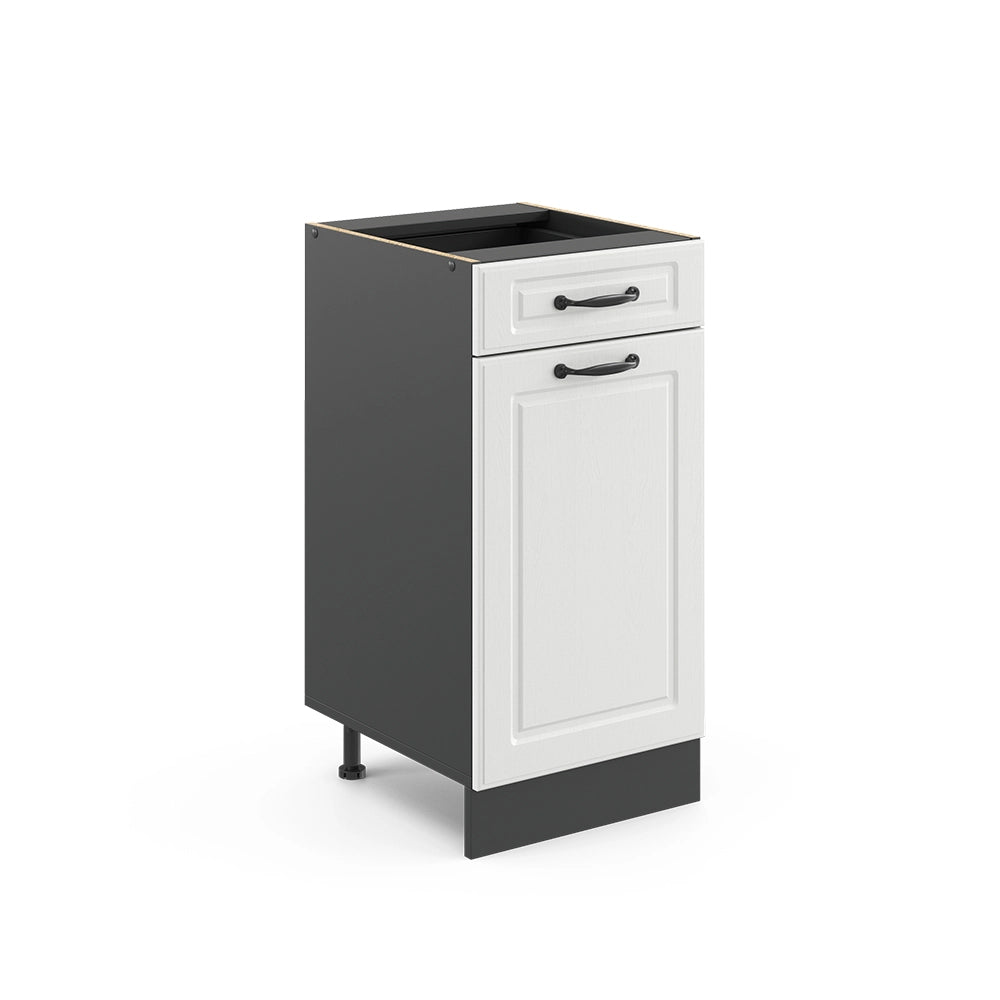 Vicco Mobiletto base per cucina Bianco casa di campagna 40 cm senza piano di lavoro