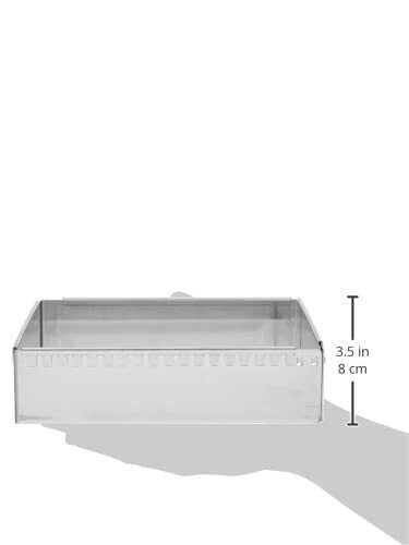De Buyer 3013.20 Stampo per Torta Regolabile in Acciaio Inox da 20x20 cm a 37x37 cm Altezza 5 cm colore Acciaio inox