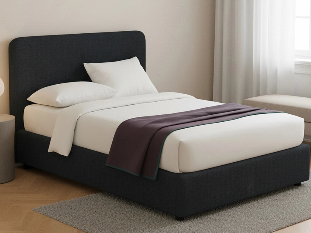 Telford, Letto Piazza e Mezza Sfoderabile Made in Italy, Grigio Scuro