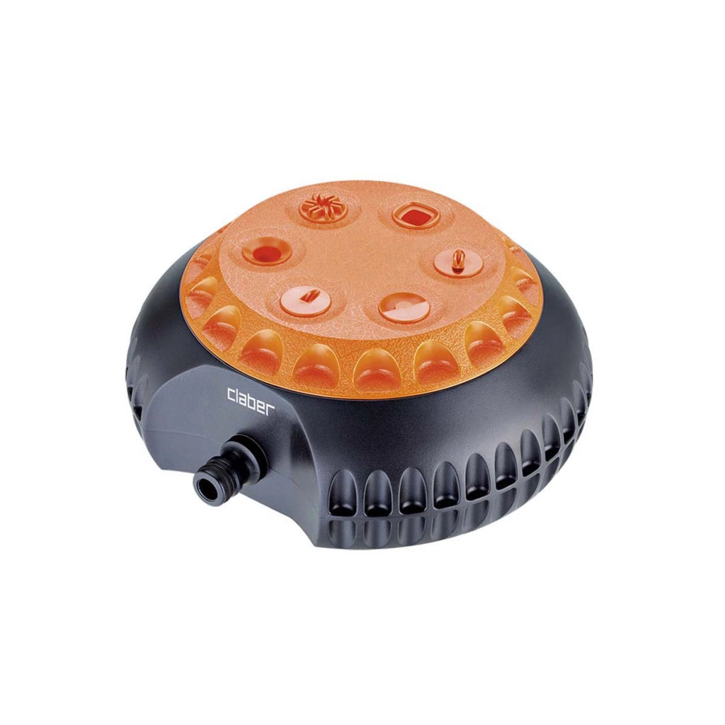 IRRIGATORE MULTIFUNZIONE DA GIARDINO CON 6 GETTI REGOLABILI QUICK-CLICK CLABER
