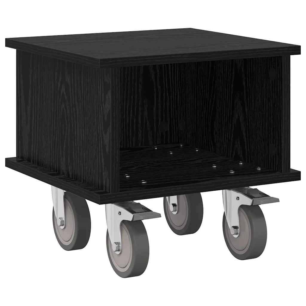 Supporto TV Rovere Nero 37 x 35 x 35 cm Legno multistrato 891049
