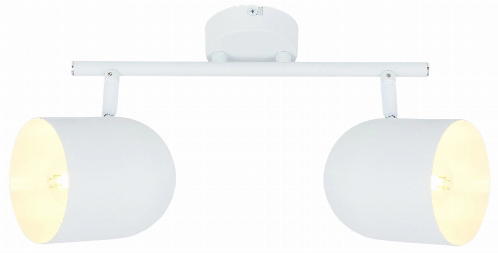 Plafoniera Candellux Azuro bianca 2 luci E27 38cm