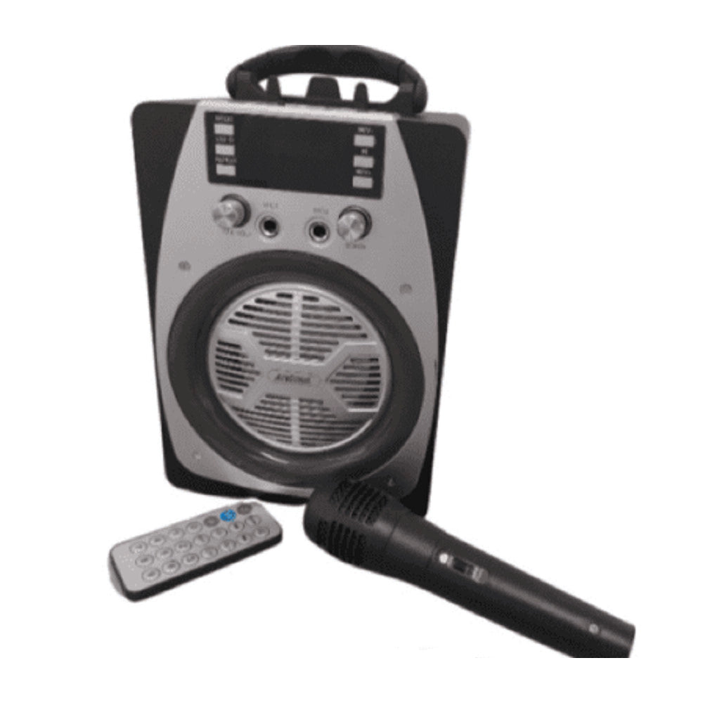 Trade Shop - Speaker Portatile Karaoke Altoparlante Bluetooth Wireless Microfono Led Q-yx606 -