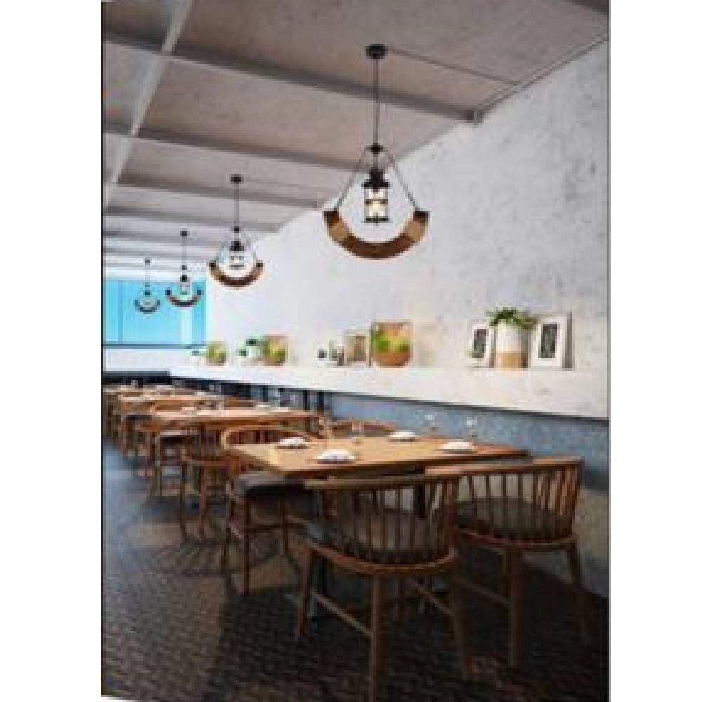 Trade Shop - Lampadario Da Soffitto A Sospensione Attacco E27 Stile Retrò Vintage Lampada B51 -