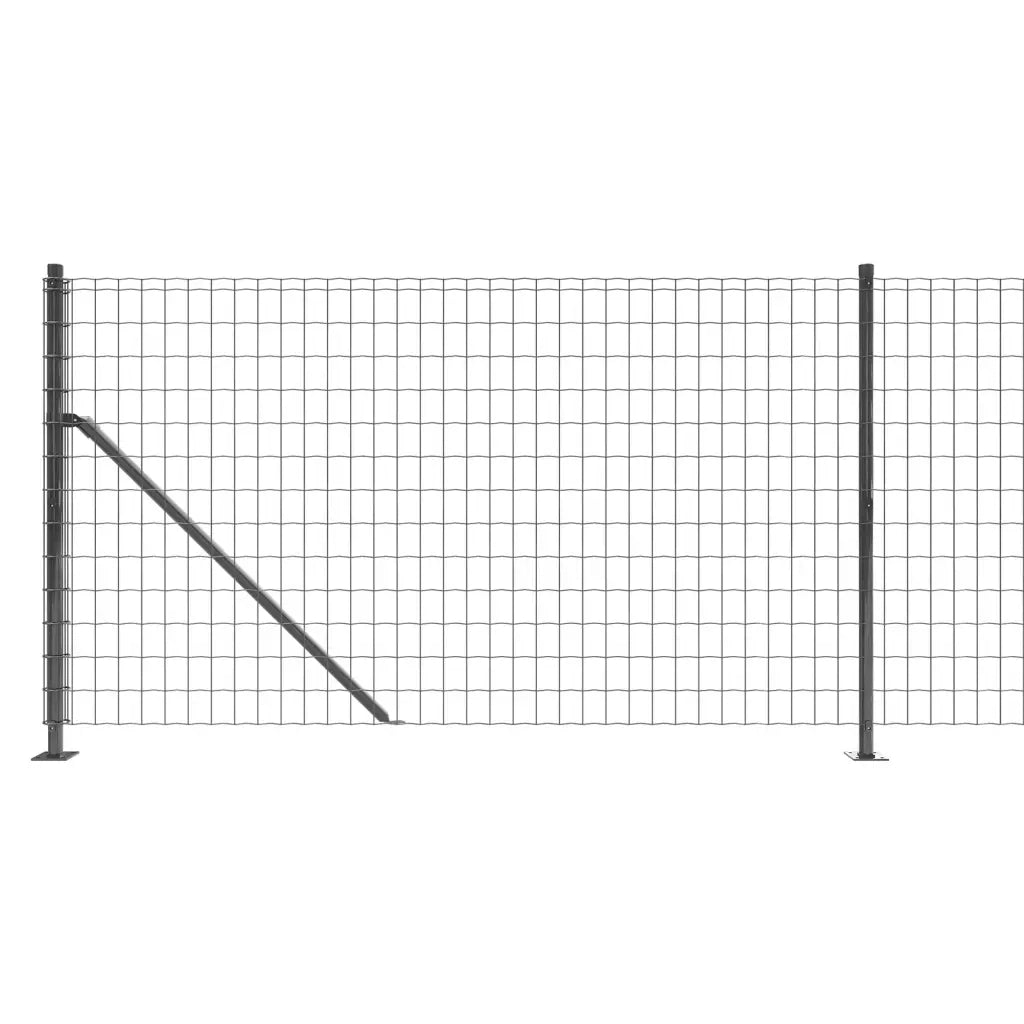 Recinzione Metallica con Flangia Antracite 0,8x10 m 154288