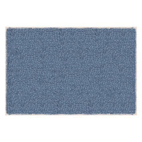 Manifattura Ferro 0897027-B SOFTY Tappeto bagno in poliestere assorbente e lavabile in lavatrice colore Avio