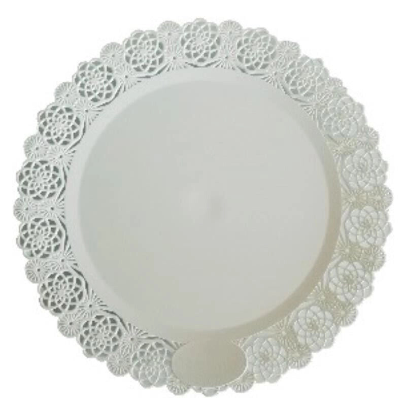 MAURY'S VASSOIO TRINATO TONDO IN PLASTICA TRASPARENTE DIAMETRO 32 CM