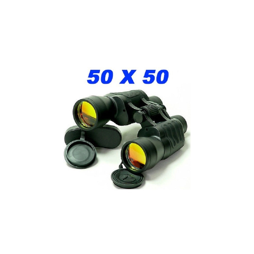 Trade Shop - Binocolo 50x50 Antiriflesso Con Custodia Mimetico Campeggio Stadio Caccia Viaggi -