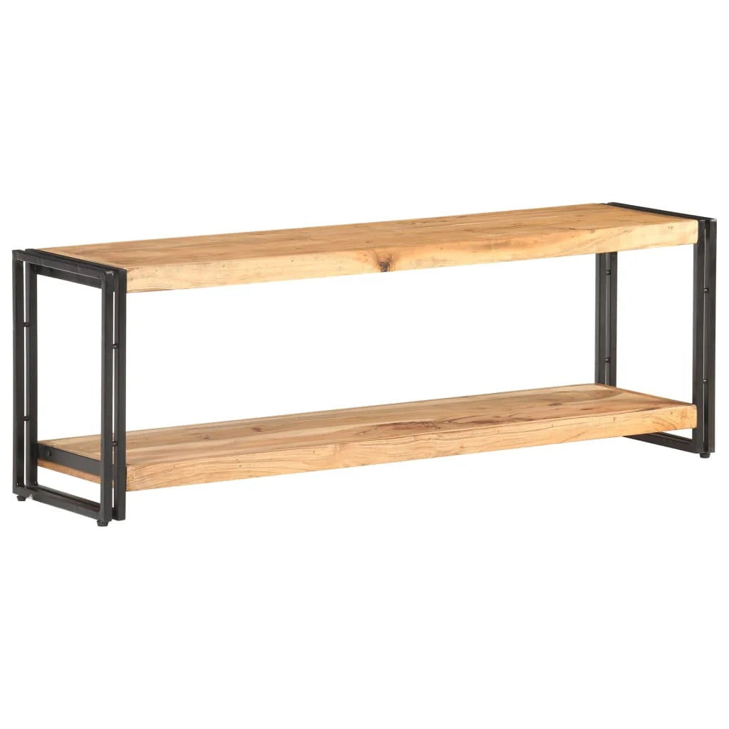 Mobile TV multimediale scaffale TV credenza mobile TV sala da pranzo soggiorno camera da letto 120 x 30 x 40 cm legno massello di acacia marrone 02_0025811