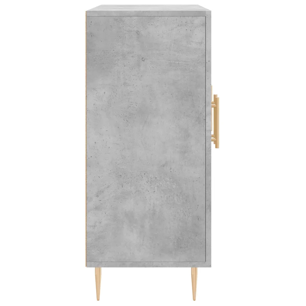 Credenza | Madia | Buffet da pranzo | Armadio da pranzo Grigio Cemento 90x34x80 cm in Legno Multistrato