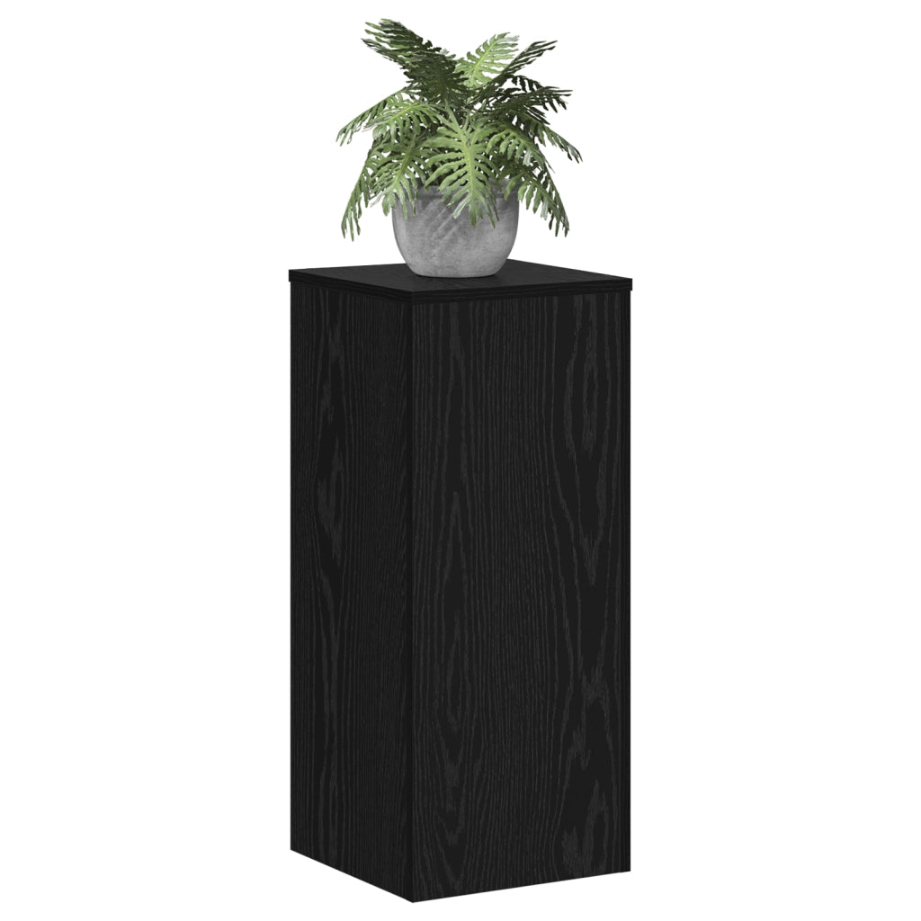 Supporti per Piante 2 pcs Quercia Nera 30x30x70 cm Legno Lavorato