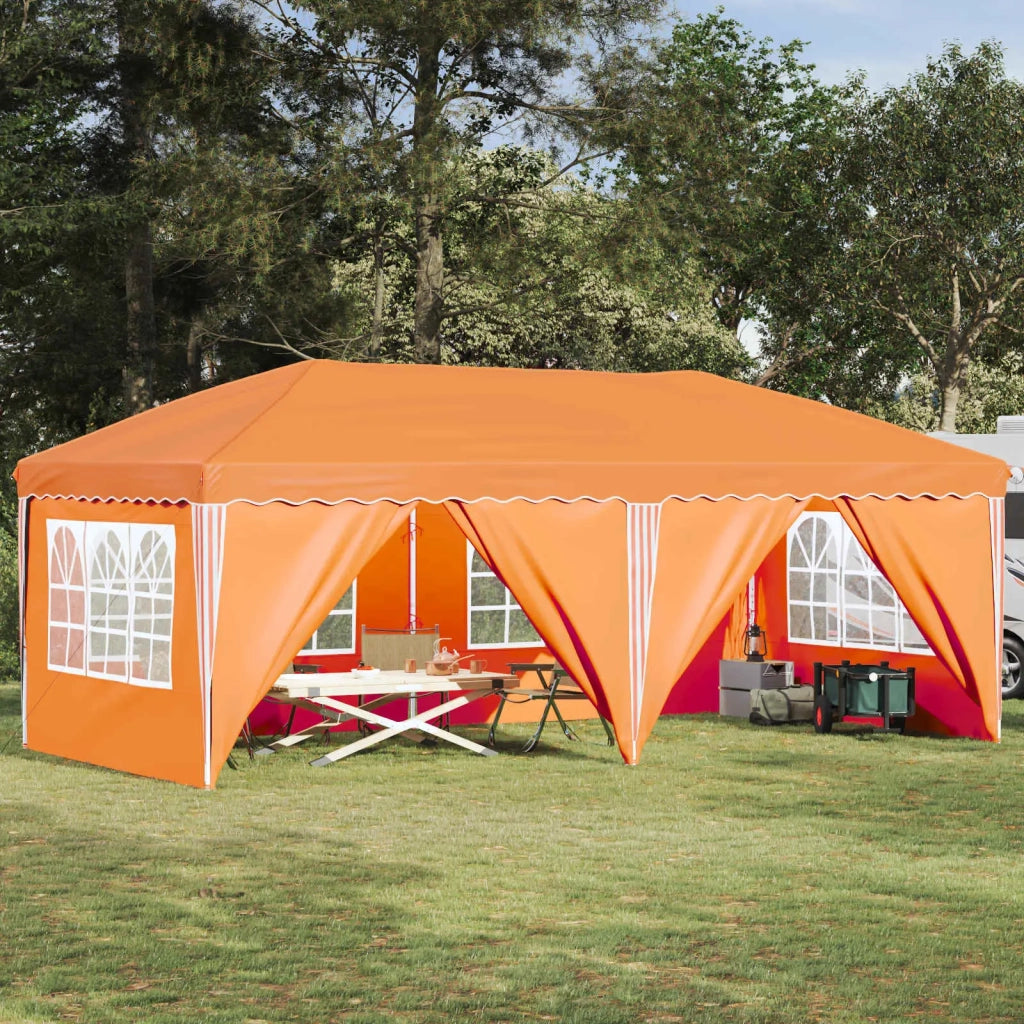 Tenda per feste a pop-up-Gazebo 575 x 288 x 245 cm Arancione