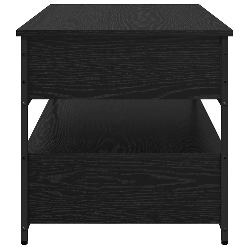Tavolino da salotto | Tavolino da caff¨¨ | Tavolino da Soggiorno con cassetto Rovere Nero 85 x 50 x 50 cm