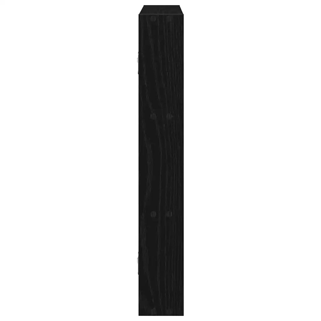 Scaffale a Parete Nero 43x9x60 cm in Legno Multistrato 860050