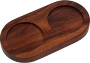 Dienblad in legno di acacia con contenitore per macinacipri e contenitore per macinapepe - Supporto per macinacipri e macinapepe - Accessori per sostenere macinacipri e macinapepe in cucina - Decorazione per la casa .