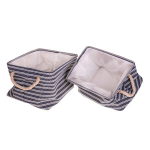 Set 2 Contenitori Tessuto 44x28H cm