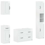 Set di Mobili da Bagno da 4 Pezzi UTRECHT Bianco Lucido 3417976