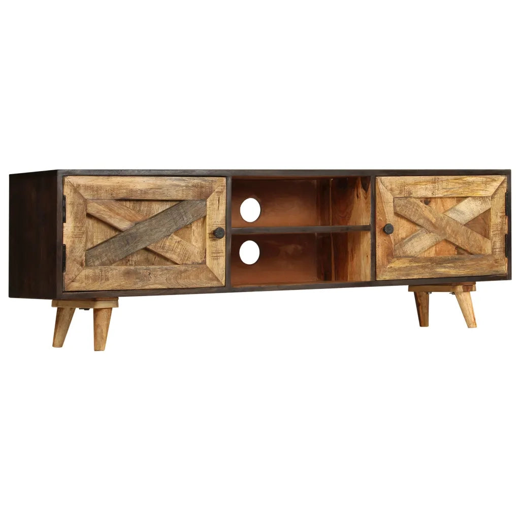 Mobile Porta TV in Legno Massello di Mango 140x30x45 cm cod mxl 59340