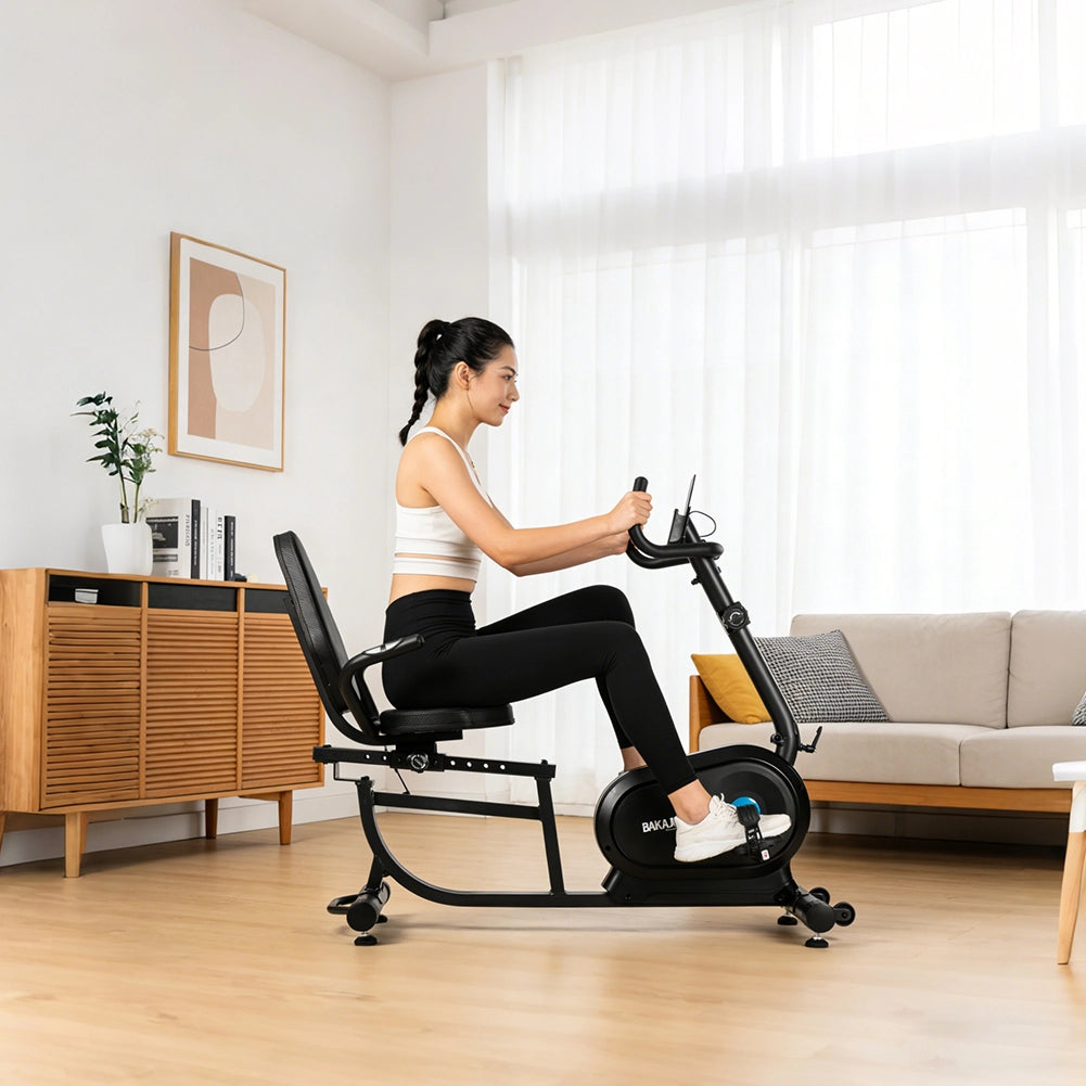 Cyclette Magnetica da Casa Bici da Allenamento Fitness con Sedile Regolabile