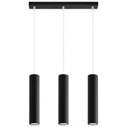 Lampada da parete moderna LAGOS Ocean Green Steel a 3 luci, nera, IP20