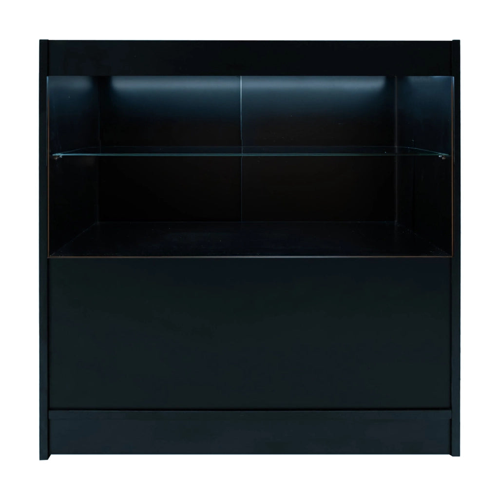 Set Banconi Negozi Nero Phoenix LED C900 CM60 TB60 con Serrature e Vetrina