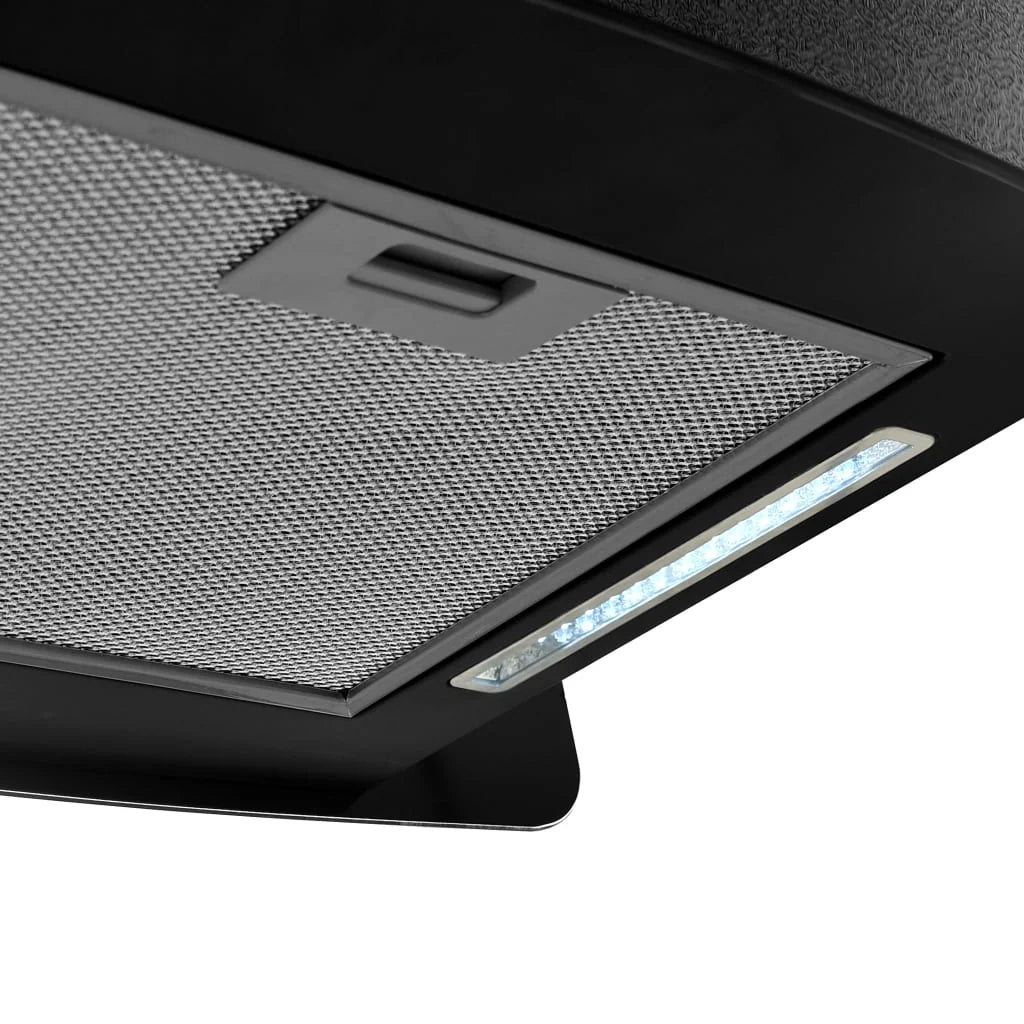 Cappa aspirante sospesa con touchscreen LCD 55 x 37 x (62-137) cm vetro temperato nero 02_0005849