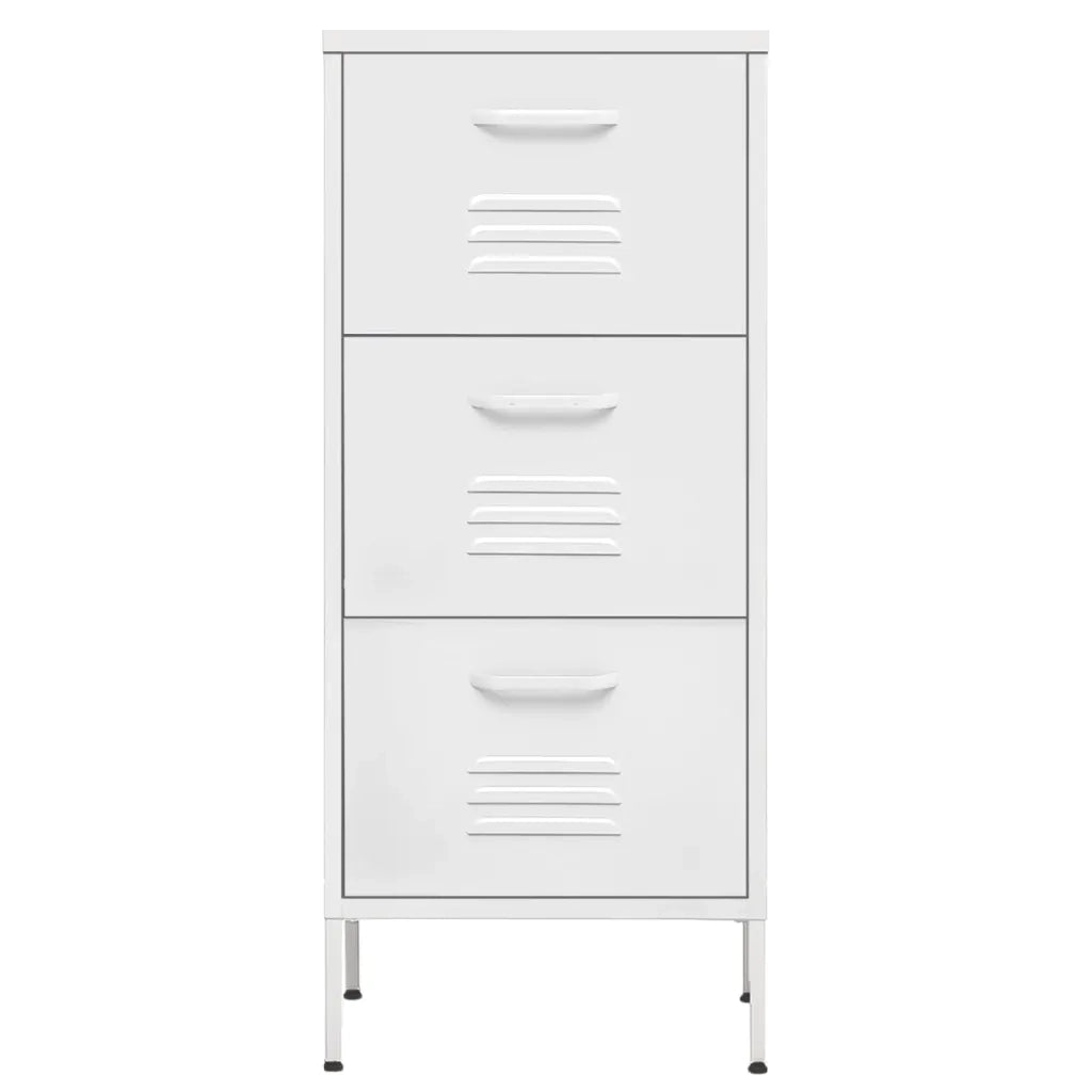 Armadietto Bianco 42,5x35x101,5 cm in Acciaio 336188