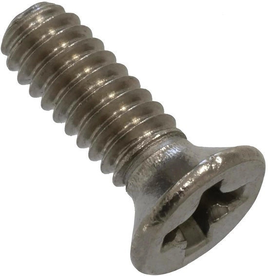 Set di 50 viti in acciaio inossidabile M2x6 mm - PH1 - DIN 965 a doppia fine metrica
