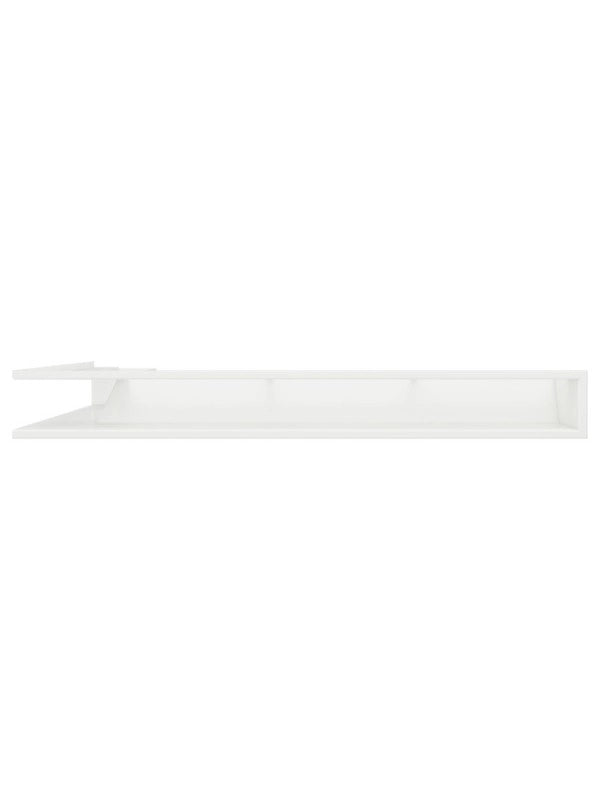 Griglia di ventilazione Angolare per camino 95x800x450 - Loft Angle destra bianca