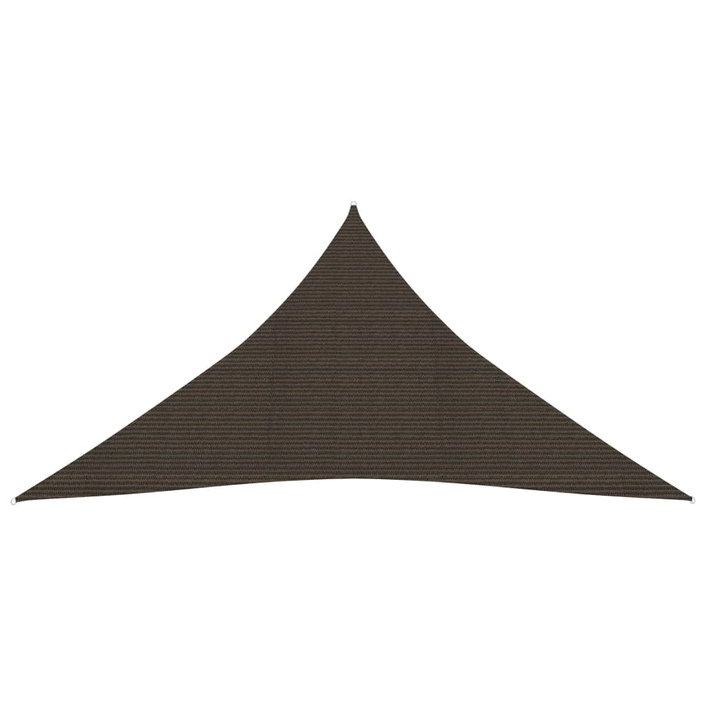 Vela ombreggiante/ombrellone 160 g/m² HDPE 5 x 6 x 6 m marrone 02_0009175