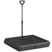 Basamento per Ombrellone da Giardino ¨C zephmum ¨C Nero, HDPE, Riempibile con Acqua o Sabbia