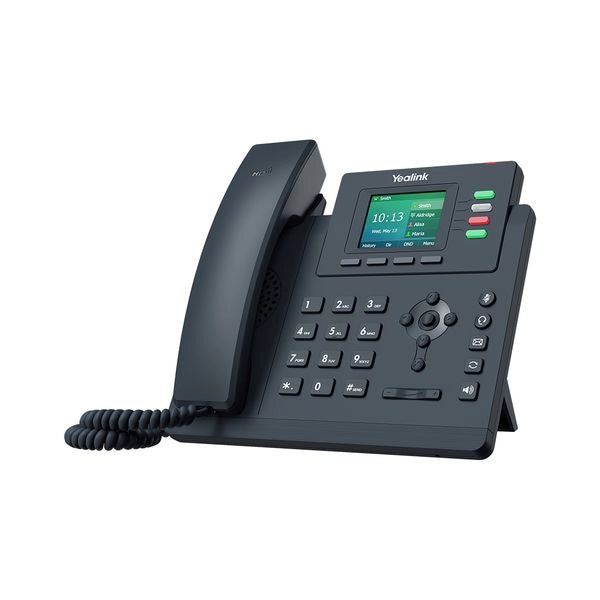 Yealink telefono voip 2xlan gigabit poe, audio hd opus, display a colori, 1xrj9, 2 linee sip - SIP-T33G