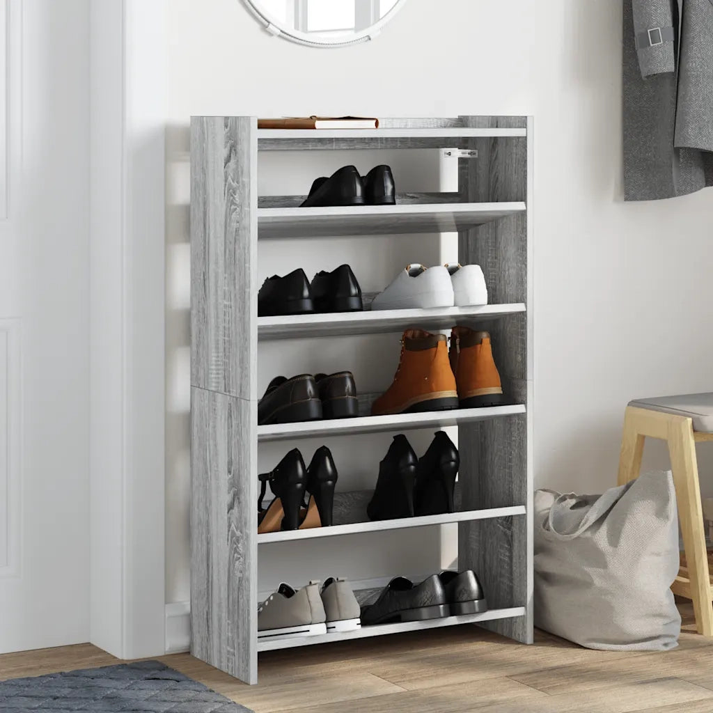 Scarpiera Grigio Sonoma 60x25x100 cm in Truciolato 859874