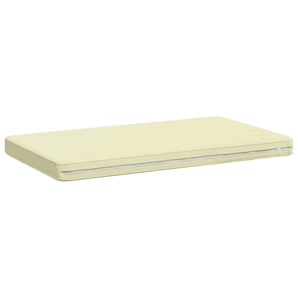 Cuscini per Panchina a 2 Pezzi VUGHT 2 pz 100% Poliestere Crema 951667